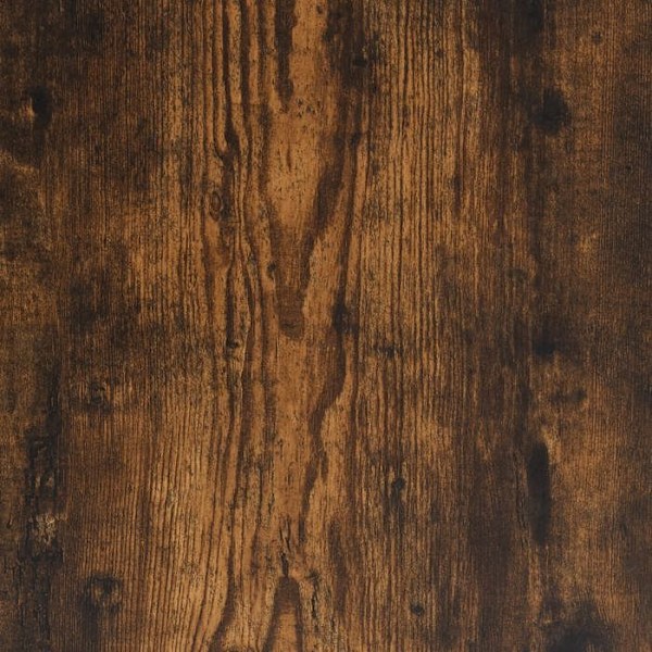 Toiminnallinen ja tyylikäs sisustuspöytä hyllyillä 145 x 22,5 x 75 cm teknologiaa ja metallia DEC031785 kastanj