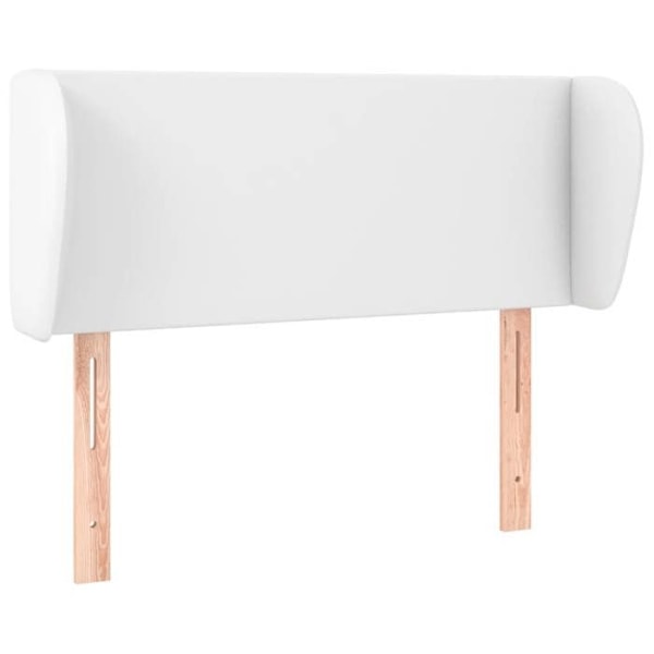 Hovedgærde - Hvid - 103x23x78/88 cm - Syntetisk læder - Klassisk - Holdbar Vit