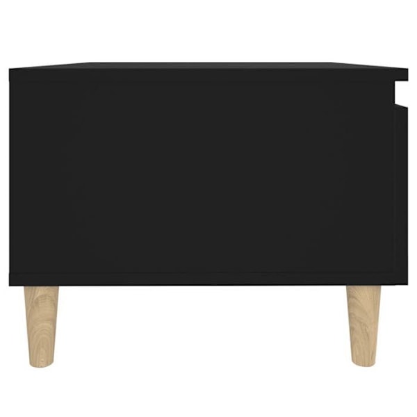 Aflægsbord stue møbel sofabord 50 x 46 x 35 cm sorte ingeniørtræ DEC032494 kastanj
