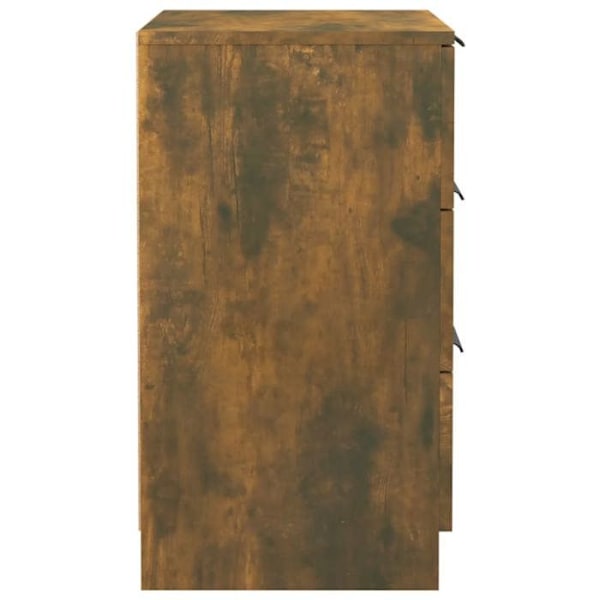 Nattetable med 3 skuffer 40 x 36 x 65 cm ingeniørtræ brun DEC033607 kastanj