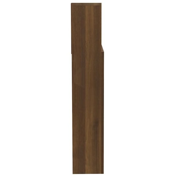 Hovedgærde med opbevaring, sengetilbehør, natbord, reol 200 x 19 x 103,5 MDF brun kastanj