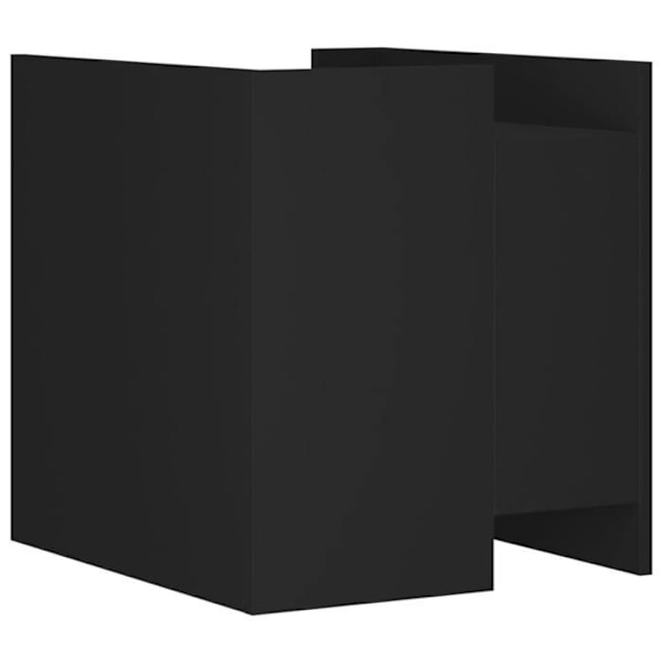 Natskab med to skuffer 45 x 50 x 50 cm sort ingeniørtræ DEC034492 kastanj