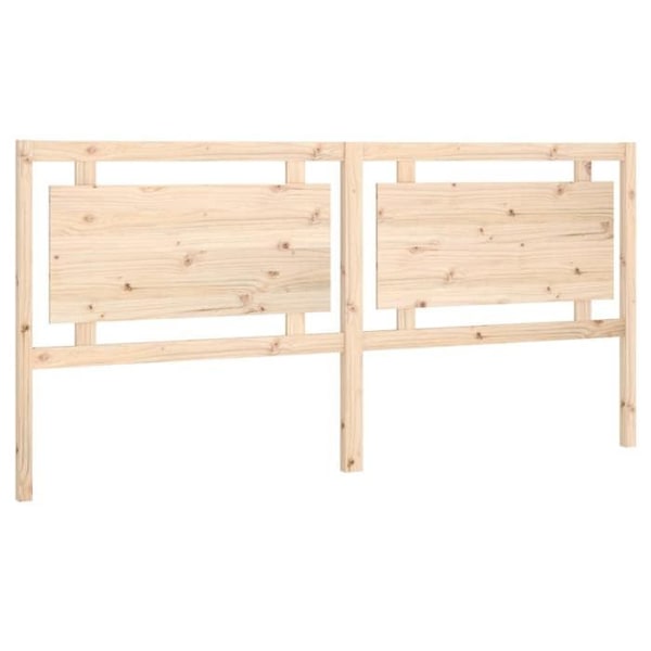 Hovedgærde til seng til soveværelse møbel 205,5 x 4 x 100 cm massivt fyrretræ TDL0206108