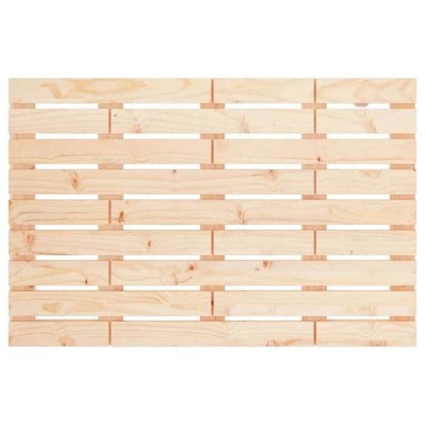 Hovedgærde til seng, soveværelse, væghængt møbel, paletstil, 96 x 3 x 63, massiv fyrretræ. naturligt trä