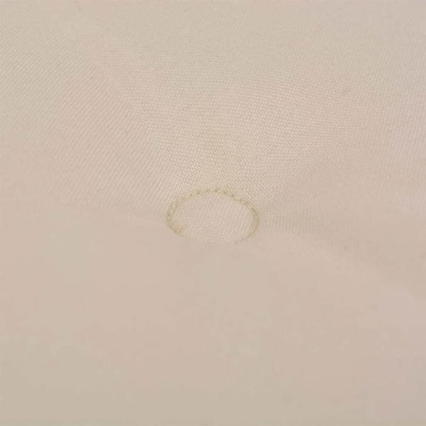 4 kappaleen puutarhatuolin tyynysetti, vaalean kerman värisiä, mitat 120 x 50 x 3