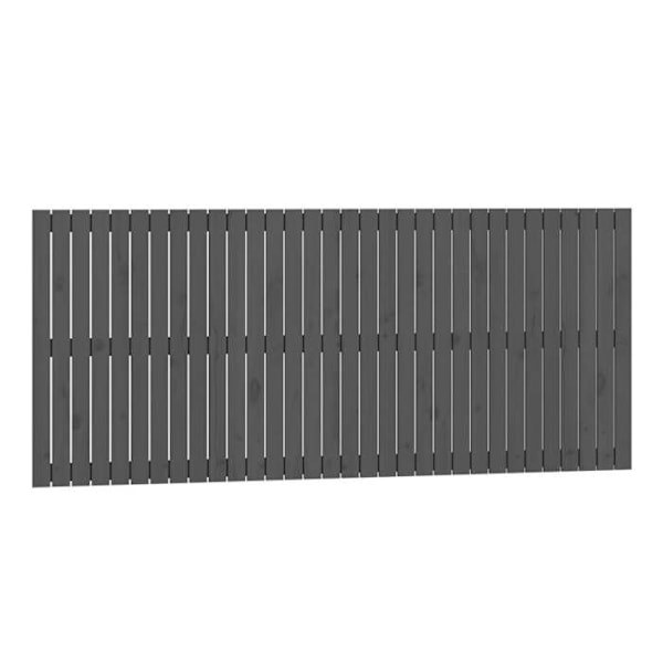 Sänggavel tillbehör för sovrum väggmöbel i pallstil 204 x 3 x 90 massiv trä grå