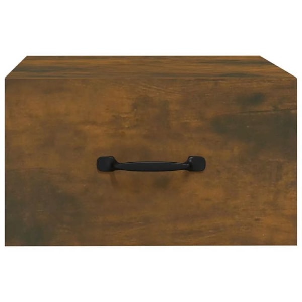 Kaksi seinälle ripustettavaa yöpöytää laatikolla 35 x 35 x 20 cm ruskea tekninen puu DEC036046 kastanj