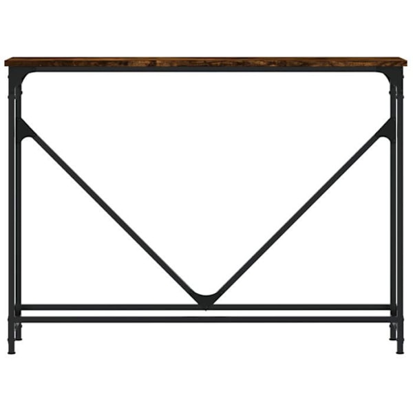 Praktisk konsolbord til en organiseret entré 102 x 22,5 x 75 cm brun ingeniørt træ og metal DEC031777 kastanj