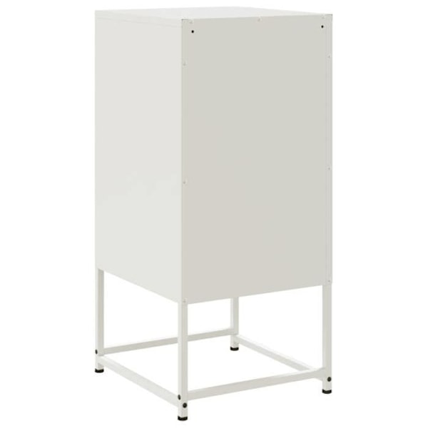 Natteskab med 3 skuffer 36 x 39 x 78 cm i hvidt stål DEC033316 Vit