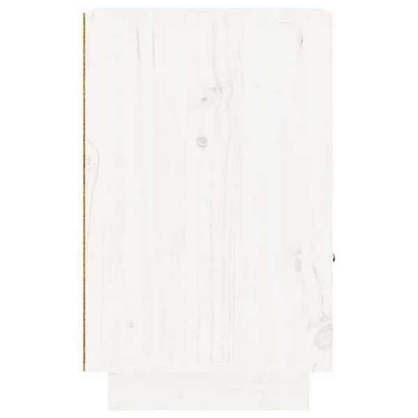2 kpl yöpöytiä avoimella hyllyllä ja ovella 40 x 34 x 55 cm valkoista mäntyä DEC034909 Vit