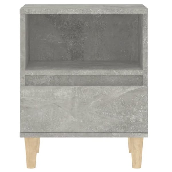 2 kpl yöpöytiä laatikolla ja avoimella lokeroilla 40 x 35 x 50 cm harmaata MDF- levyä DEC035363 kastanj