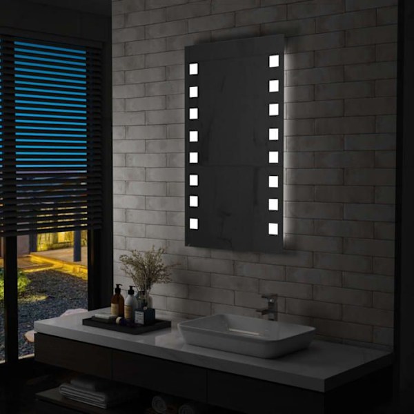 LED väggspegel för badrum 60 x 100 cm DEC022582