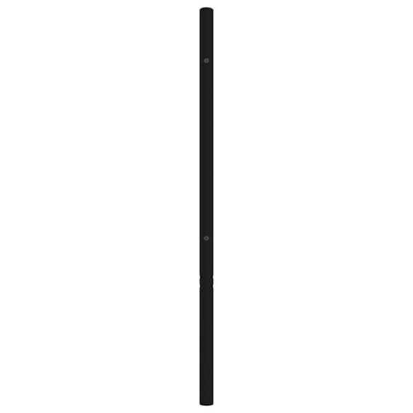 Huvudgavel till säng tillbehör sovrum möbel 80 cm svart metall TDL0202408