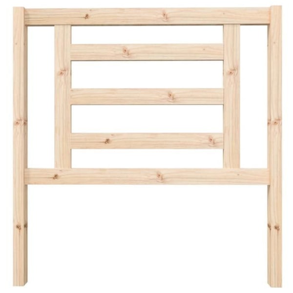 Hovedgavl - Massivt fyrretræ - 96x4x100 cm - Beige - Moderne - Nutidigt design