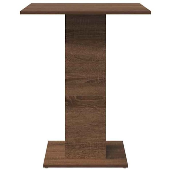 Side table 60 x 60 x 75 cm brunt ingeniørtræ DEC036550 kastanj