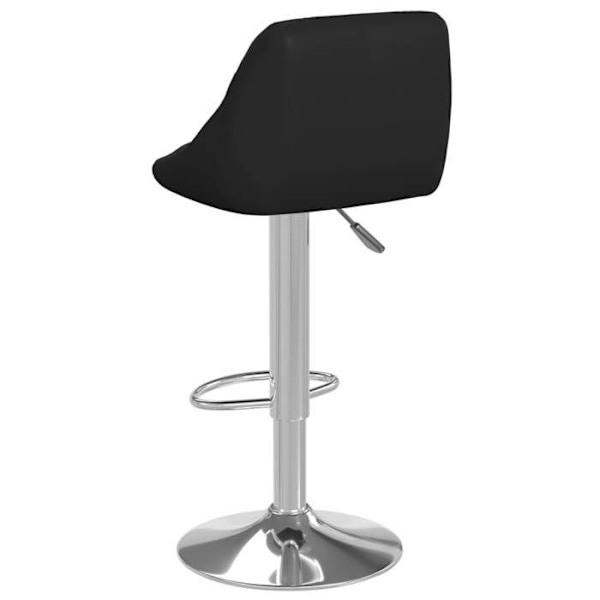 Barstool x1 korkea tuoli timanttiompeleet mustasta PVC:stä DEC029524 Svart