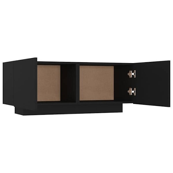 Natskab med opbevaringsrum med døre 100 x 35 x 40 cm sort ingeniørtræ DEC034341 kastanj