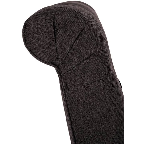 Ruokapöydän tuoli x1 tummanharmaa kangaspäällinen, puujalat ruskea 10_0002049 kastanj