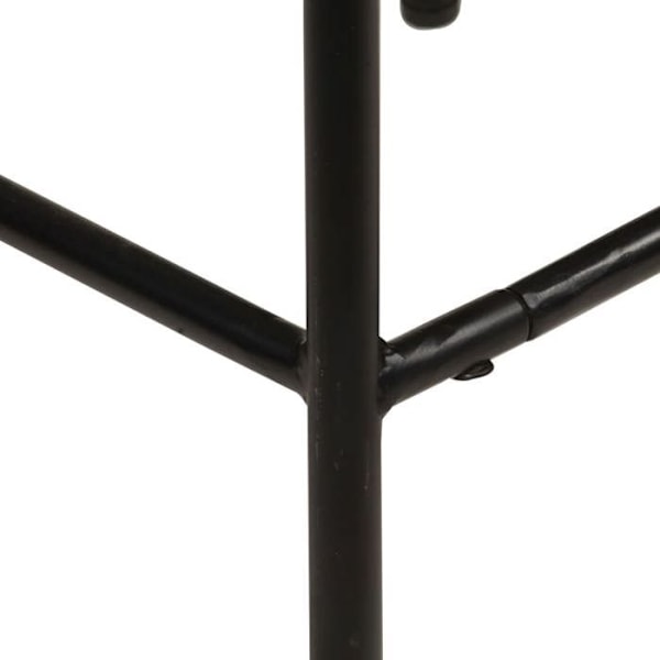 Barstools x4 korkeita tuoleja kierrätetystä puusta teräsrungolla DEC029416 kastanj