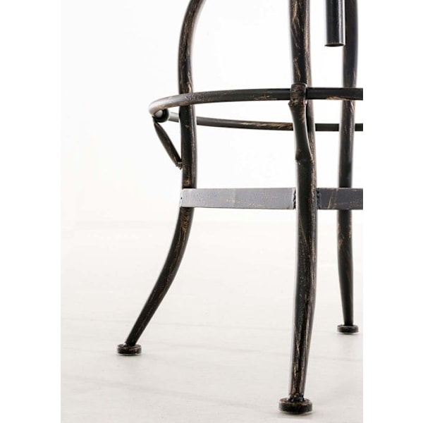 Barstol hög x1 industriell design justerbar höjd i brun metall 10_0005400 Brons
