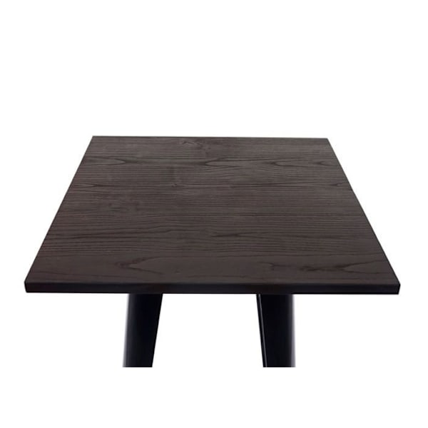 Høj bar bistrobord i industridesign i metal 107x60x60cm sort 04_0005123 kastanj