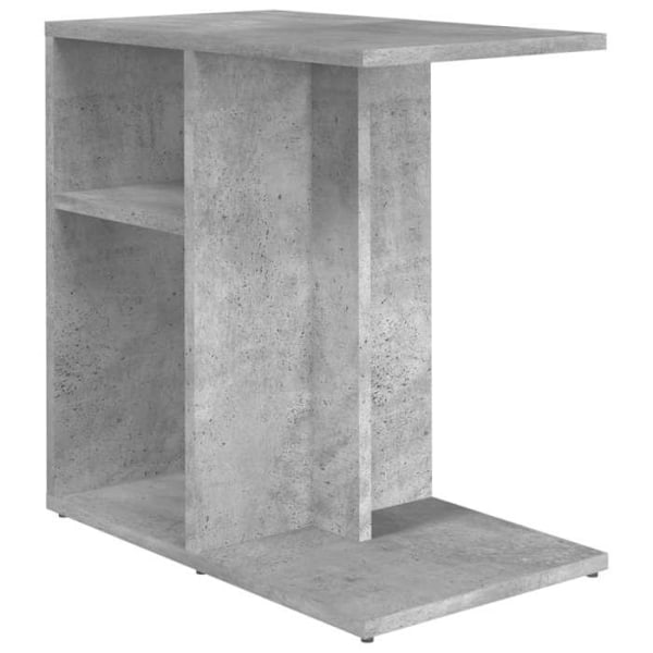 Side table for the end of the sofa, horizontally or vertically, 50 x 30 x 50 cm, engineering wood, color concrete gray DEC032453 kastanj