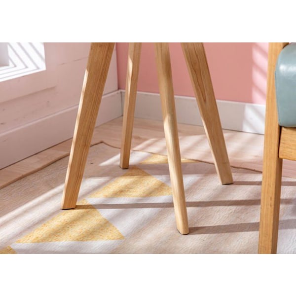Vinkelbords i skandinavisk stil, höjd 46 cm, i vit MDF med fyrkantiga ben 10_0005514 Vit