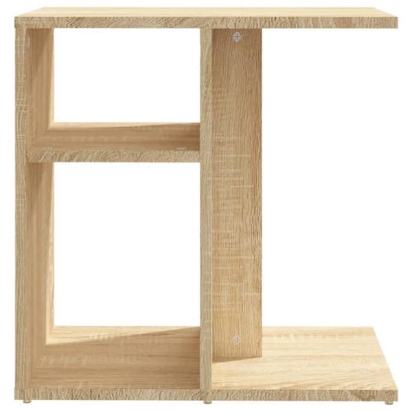 Side table end of sofa 50 x 30 x 50 cm in engineered wood oak color DEC032418 kastanj