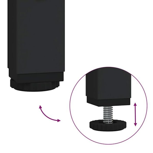 Praktisk konsolbord med hyllor för förvaring 100 x 35 x 75 cm MDF brunt och metall DEC031658 kastanj