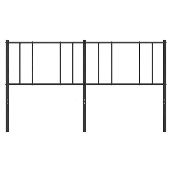 Hovedgærde til seng, soveværelse, møbel 180 cm, sort metal TDL0202422