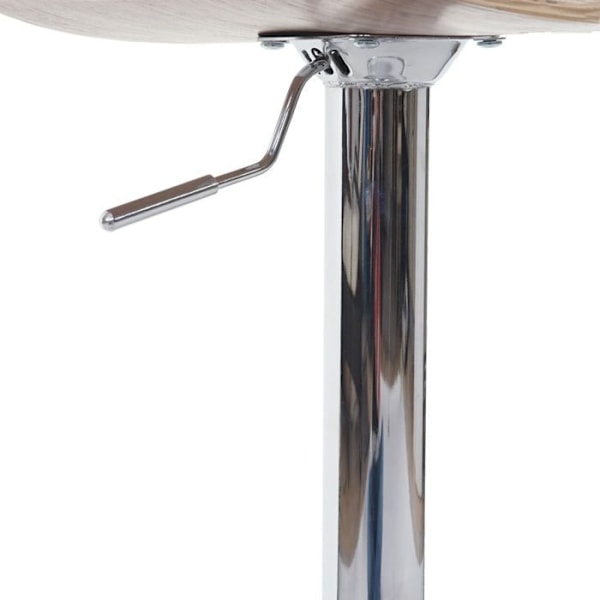 Barstol i trä, böjd design, retro, valnöt, svart PVC 04_0001218 kastanj