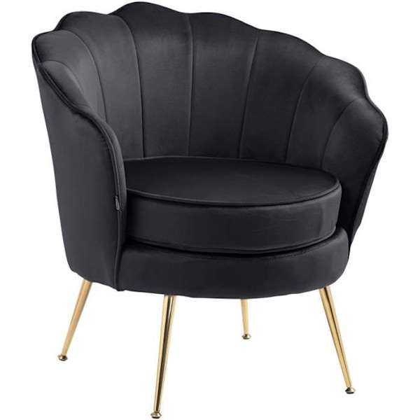Lounge stol i chai Svart