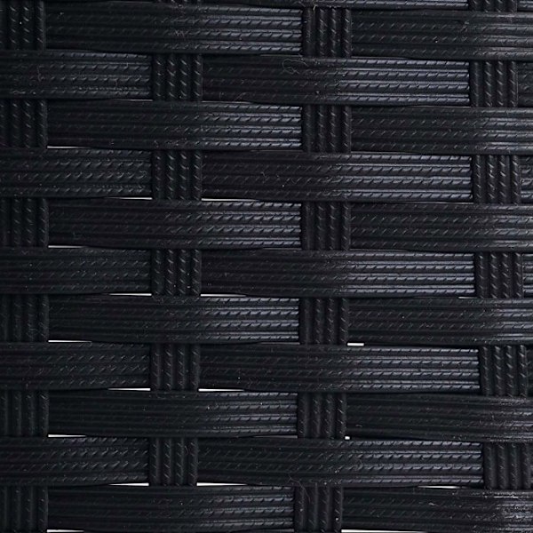 Anthracite sävyinen polyrotin puutarhapenkki harmaalla tyynyllä MDJ04135