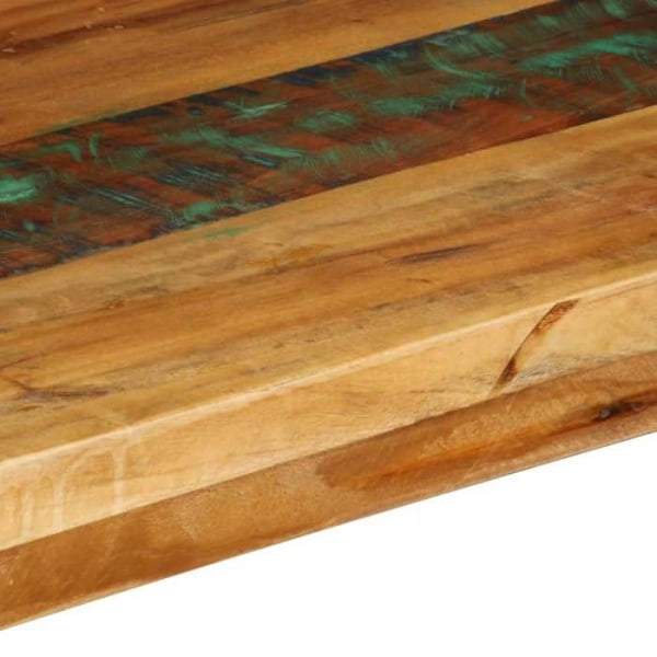 Modern hall console table, sidetable 120 x 35 x 76 cm, återvunnen trä och stål DEC031547 kastanj