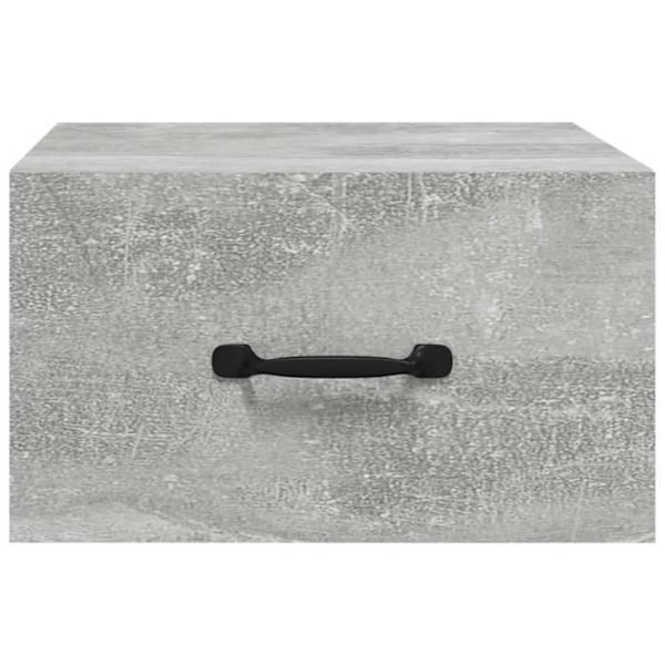 Seinäkynttiläjalka laatikolla 35 x 35 x 20 cm harmaata insinööripuuta DEC034297 kastanj