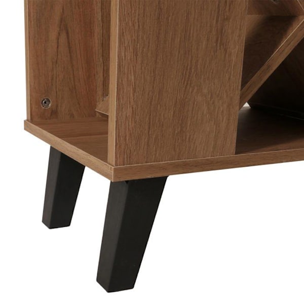Barbord med vinreol, opbevaringsrum 93 x 120 x 98 cm MDF brun 04_0008515 kastanj