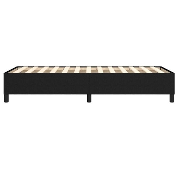 Sängynpohja puujaloilla sängynrunko 90x200 cm musta kangas TDL0206966 Svart
