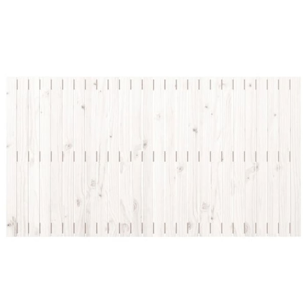 Hovedgærde i massivt hvidt træ - Klassisk - Tidløst - 166x3x90 cm Vit