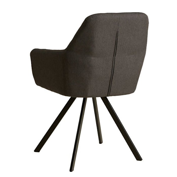 Matsalsstol vardagsrum med bekvämt fodral i anthracite-färg.