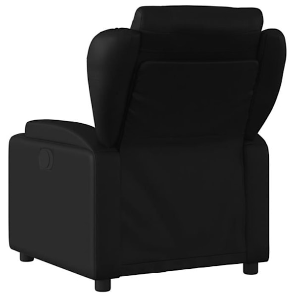 Soffa med TV-lutningsfunktion, elektrisk, mycket bekväm i svart PVC DEC028473 Svart