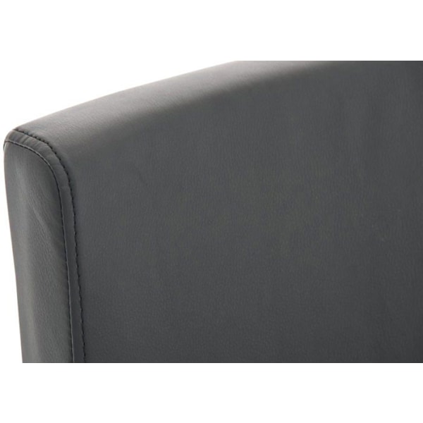 Barstol x1 modern design, stöd i rostfritt stål, sits i svart PVC 10_0005317 Svart