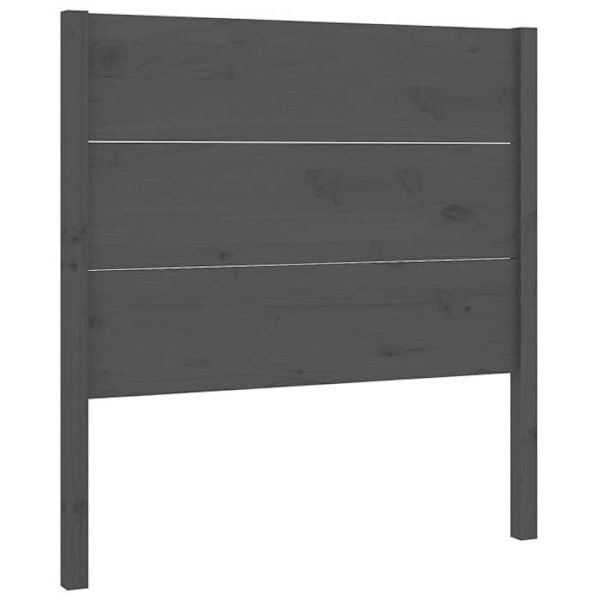 Hovedgærde til soveværelse møbel 96 x 4 x 100 cm i grå fyrretræ TDL0203257