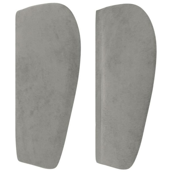 Hovedgærde - Ikke specificeret - 93x23x78/88 cm - Lys grå velour - Klassisk stil - Ører Ljusgrått