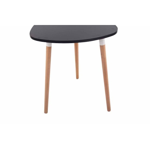 Køkkenbord, sidebord i sort træ, højde 75 Ø 60