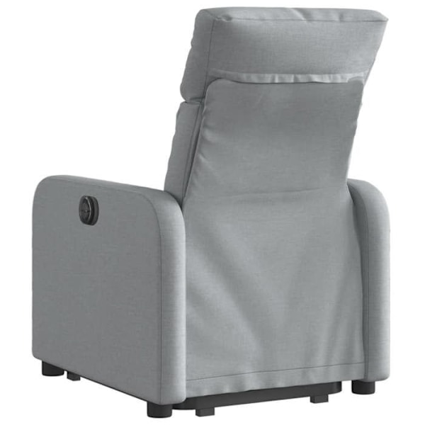 Fauteuil relax TV med elektrisk løftefunktion, meget komfortabel i lyst grå stof DEC028322 Grå