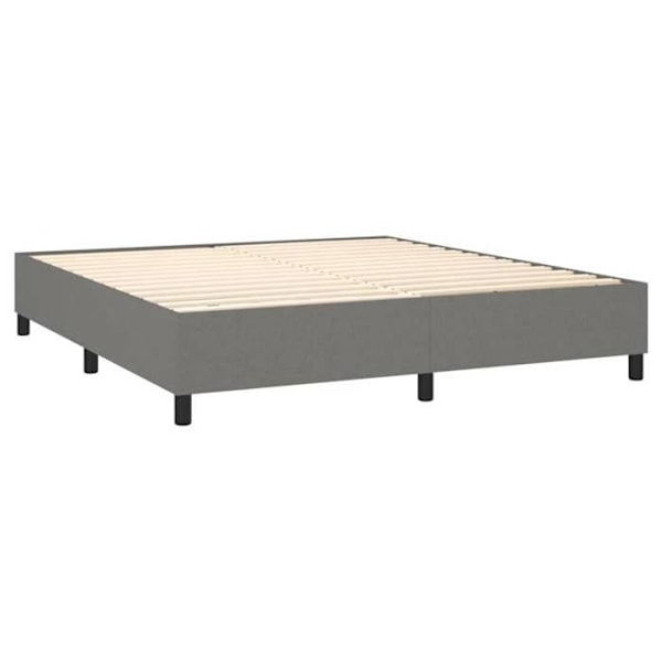 Sänkyrunko jalallisella lamellipatjalla 160x200 cm tummanharmaalla kankaalla TDL0207125 Mörkgrå