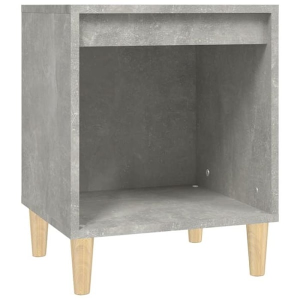 Sæt af 2 natborde med åben rum 40 x 35 x 50 cm ingeniørtræ grå DEC035361 kastanj