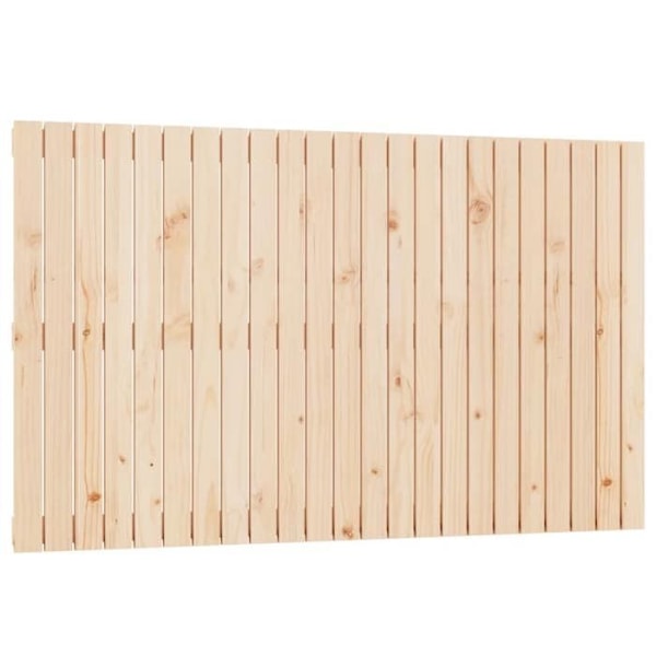 Hovedgærde til soveværelse møbel vægmonteret stil palette 147 x 3 x 90 massivt fyrretræ naturligt trä