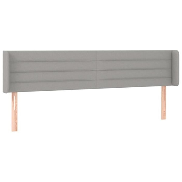 Hovedgærde - Klassisk - Lys grå - 163x16x78/88 cm - Højdejusterbar - Holdbar Ljusgrått