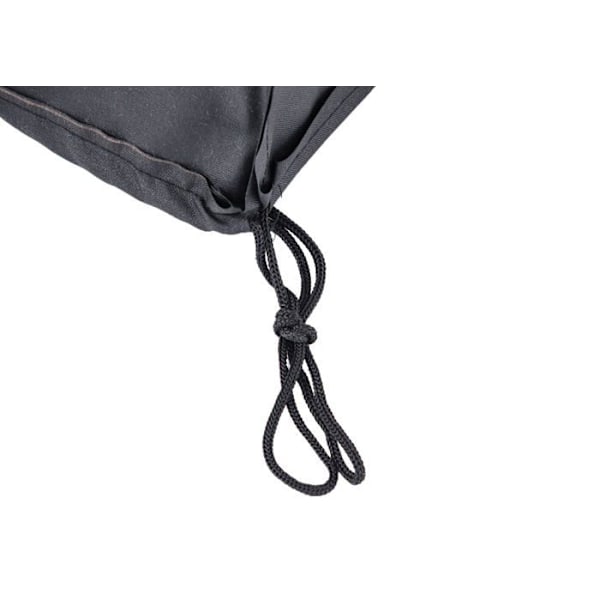 Beskyttelseshætte til havemøbler 126x71x76 cm i vandafvisende sort plast 10_0002878 Svart